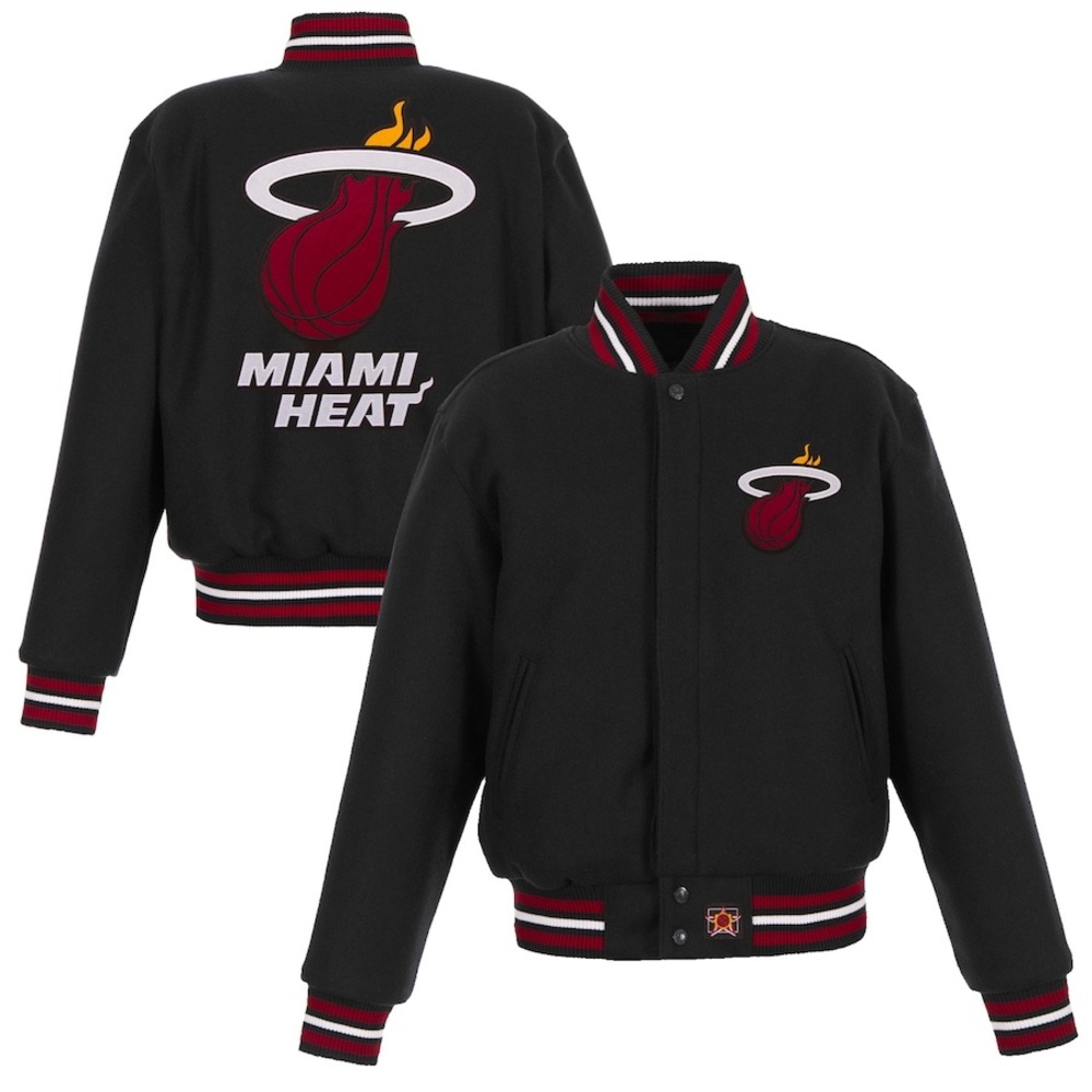 Miami Heat Reversible Wool Jacket Size XL Young